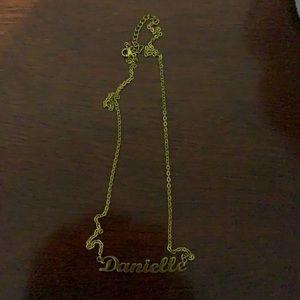 name plate necklace 18inc “Danielle”